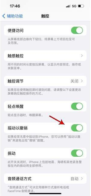 古镇镇苹果手机维修分享iPhone手机如何设置摇一摇删除文字 